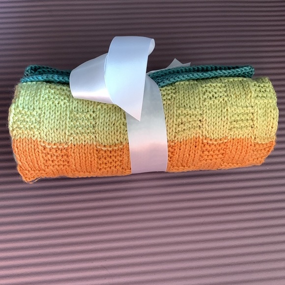 {Knit Baby Blanket} 🧺 basket weave design - Picture 2 of 5